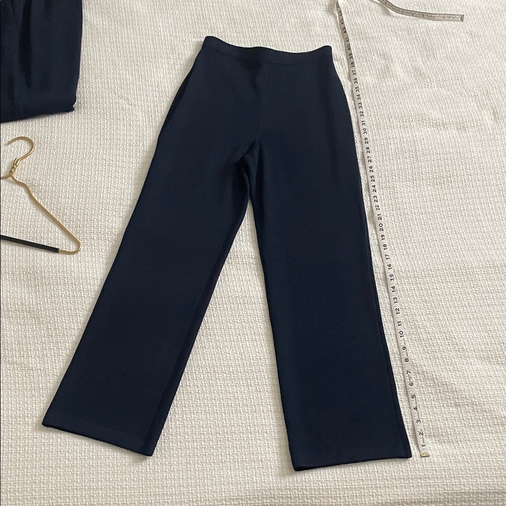 ST. JOHN knit Women's Pants midnight blue size small - Picture 4 of 15